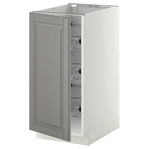 METOD, base cabinet with wire baskets, 40x60 cm, 894.661.37