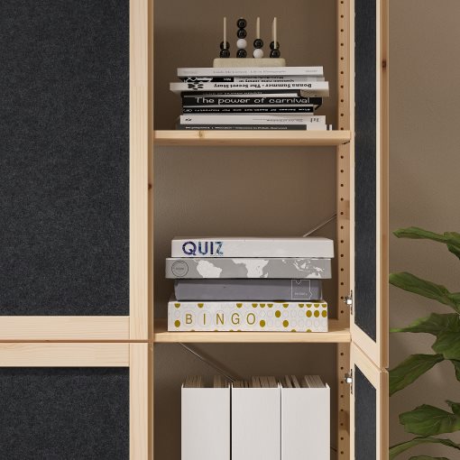 IVAR, shelving unit with doors, 89x30x179 cm, 895.078.59