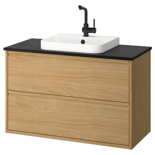 ANGSJON/BACKSJON, wash-stand with drawers/wash-basin/tap, 102x49x71 cm, 895.216.00