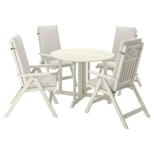 BONDHOLMEN, table/4 reclining chairs, outdoor, 895.498.78