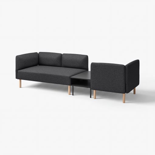 LILLEHEM, 3-seat modular sofa with side table, 895.697.48