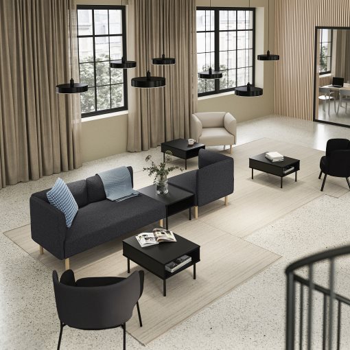 LILLEHEM, 3-seat modular sofa with side table, 895.697.48