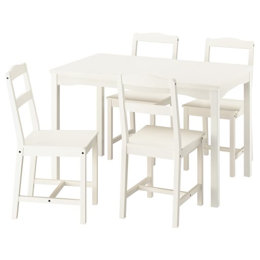 HAUGA/HAUGA, table and 4 chairs, 118x74 cm, 895.748.63