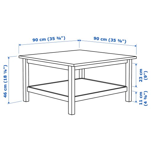 HEMNES, τραπέζι μέσης, 902.821.37