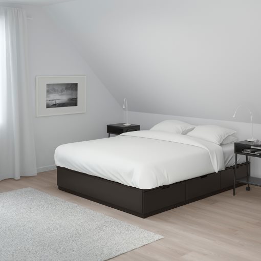 NORDLI, bed with storage, 140x200 cm, 903.727.79