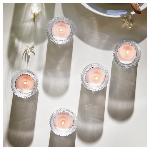 LUGNARE, scented tealight/Jasmine/30 pack, 3.5 hr, 905.021.58