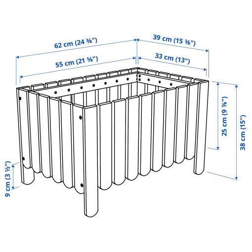 ASKHOLMEN, ζαρντινιέρα/εξωτερικού χώρου, 39x62 cm, 905.575.08