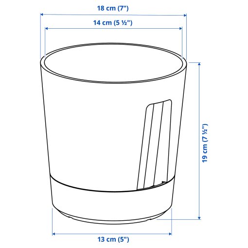 VÅRDTRÄD, self-watering plant pot/in/outdoor, 15 cm, 905.708.59