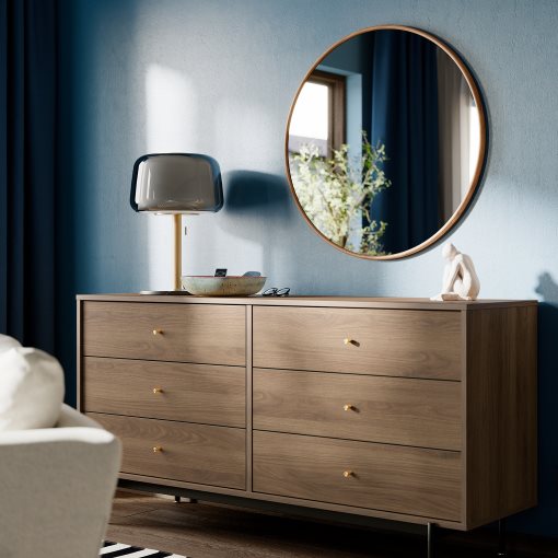 RÅDMANSÖ, chest of 6 drawers, 159x48x81 cm, 905.936.05