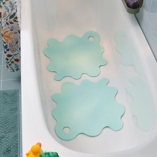 TRAMPSJÖN, bathtub mat/2 pack, 43x43 cm, 906.006.63