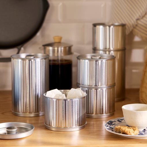BETTHAJ, tin with lid for coffee/tea, 0.6 l, 906.056.89