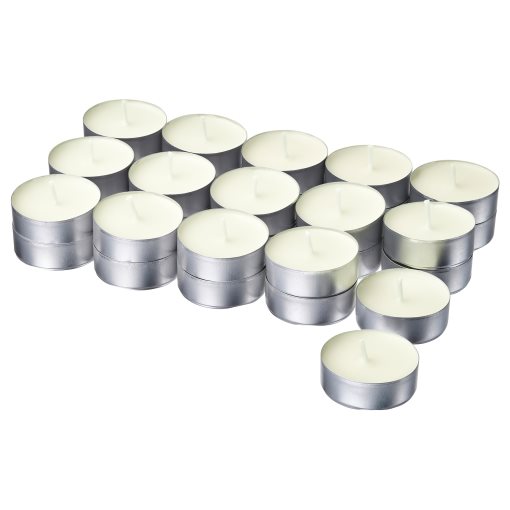 LOTSFÅGEL, scented tealight 30 pack/Vanilla, 3.5 hr, 906.087.20