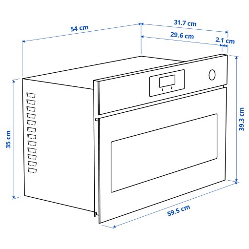 STENABY, εντοιχιζόμενος φούρνος μικροκυμάτων, IKEA 300, 906.139.72