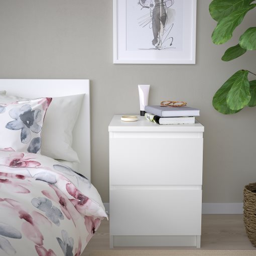 MALM, chest of 2 drawers, 40x55 cm, 906.253.19
