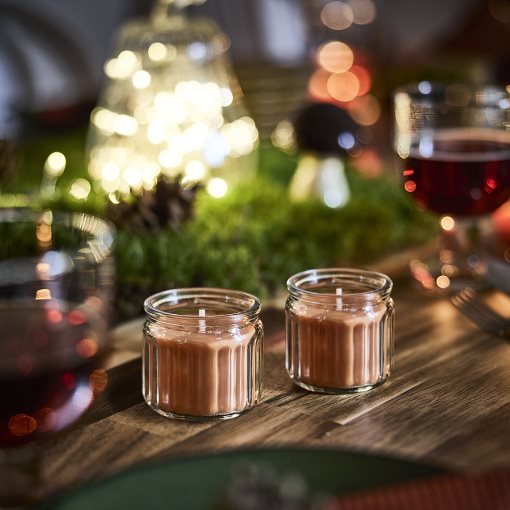 HÖKGÖK, scented candle in glass/clementine & clove, 12 hr, 906.255.93