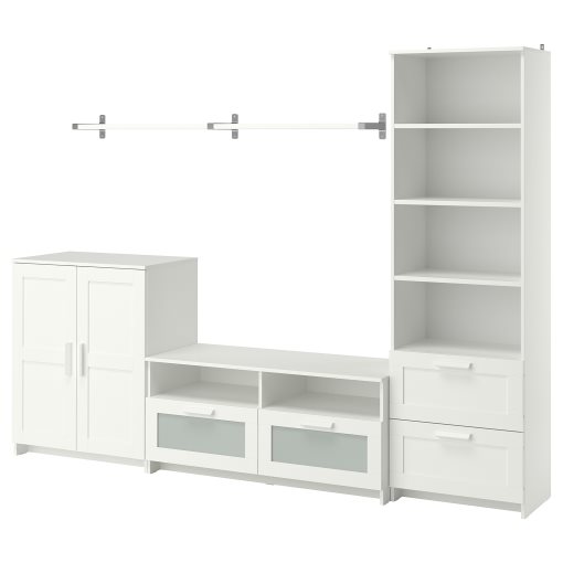 BRIMNES/BERGSHULT, TV storage combination, 258x41x190 cm, 993.986.71