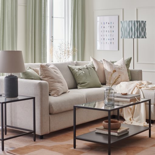 VIMLE, 3-seat sofa with chaise longue, 993.991.09