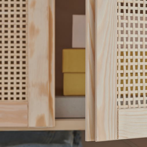 IVAR, shelving unit with doors, 134x30x179 cm, 994.034.70