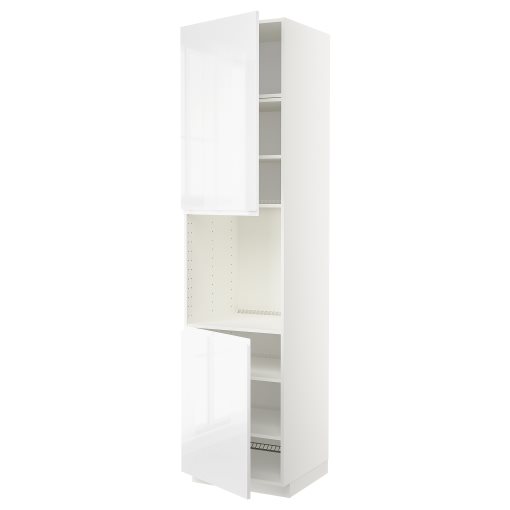 METOD, high cabinet for oven with 2 doors/shelves, 60x60x240 cm, 994.635.29