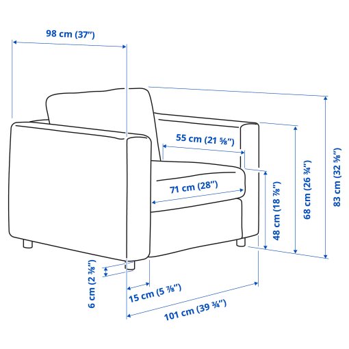 VIMLE, armchair, 994.771.59