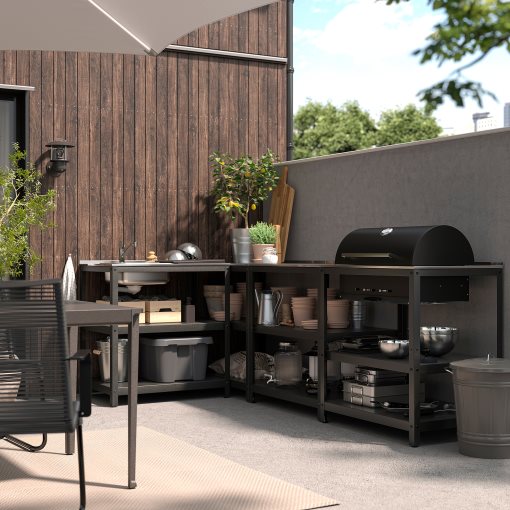 GRILLSKÄR, νεροχύτης κουζίνας/ψησταριά κάρβουνου/εξωτερικού χώρου, 258x147 cm, 994.964.45