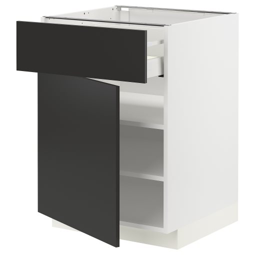 METOD, base cabinet with drawer/door, 60x60 cm, 994.978.74