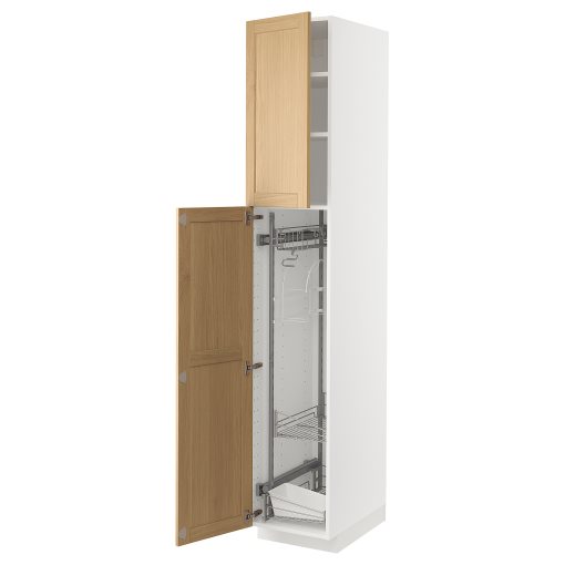 METOD, high cabinet with cleaning interior, 40x60x220 cm, 995.094.24