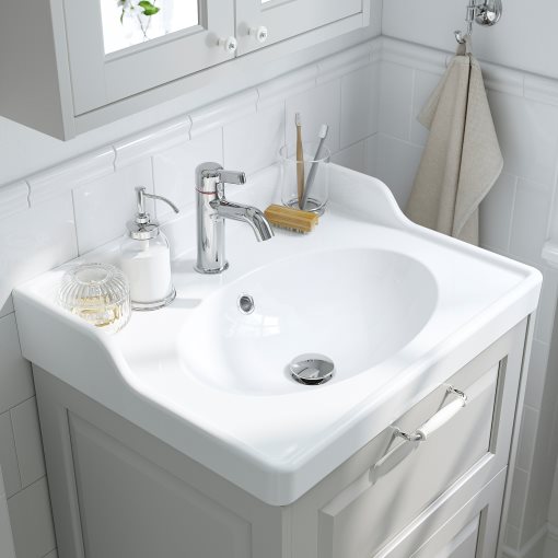 RUTSJON, wash-basin with water trap, 62x49 cm, 995.167.64