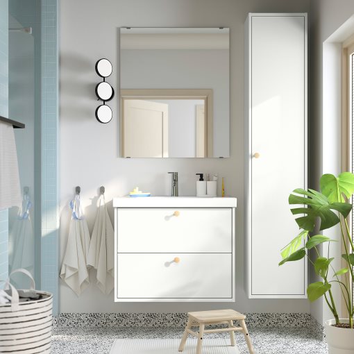 HAVBACK/ORRSJON, wash-stand with drawers/wash-basin/tap, 82x49x69 cm, 995.210.96