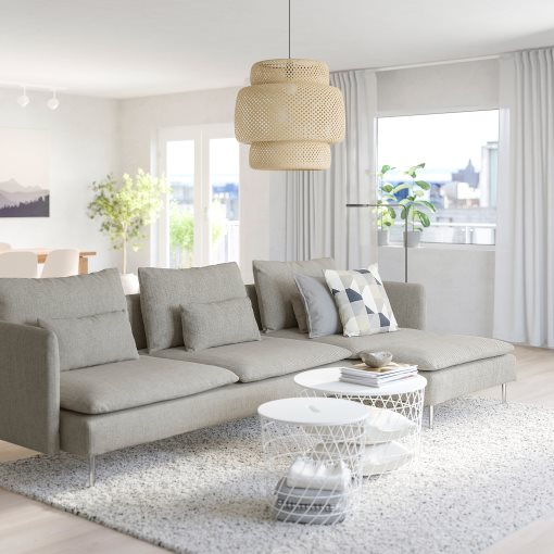 SÖDERHAMN, 4 θέσιος καναπές με σεζλόνγκ, 995.344.28