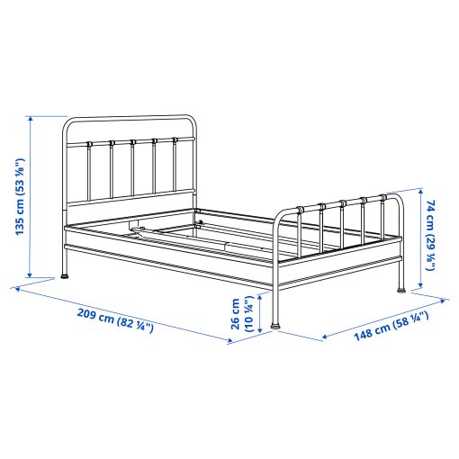 STJARNO, bed frame, 140x200 cm, 995.633.93