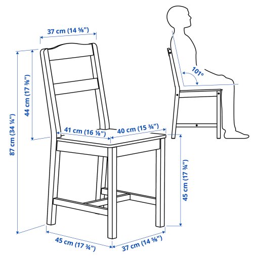 HAUGA/HAUGA, table and 2 chairs, 74x74 cm, 995.748.53