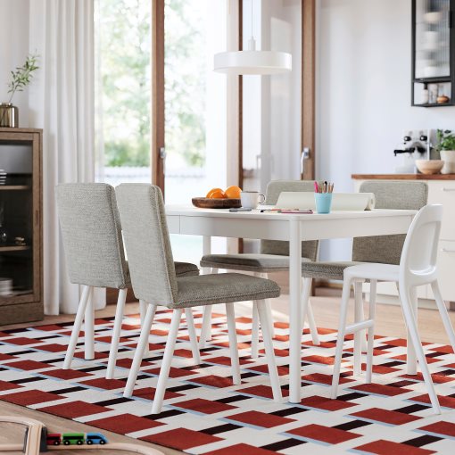 TONSTAD/TONSTAD, table and 4 chairs, 140/196x85 cm, 996.123.79