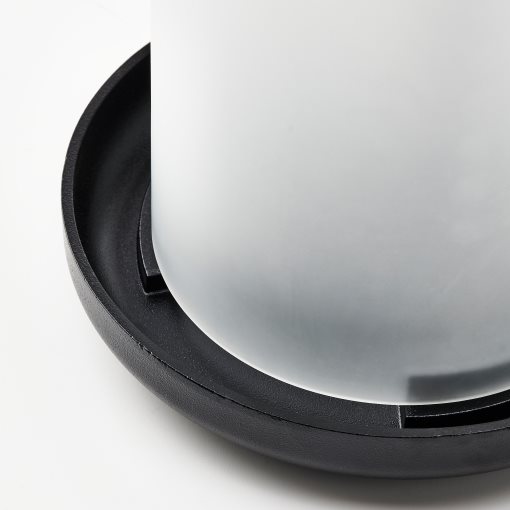 HEDERVÄRD, lantern/frosted glass, 22 cm, 005.106.19