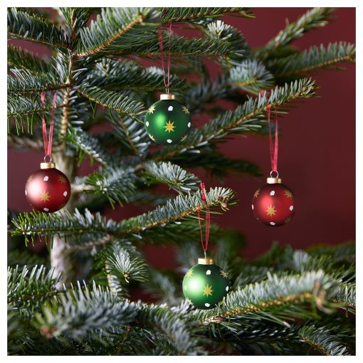 VINTERFINT, decoration bauble/glass/4 pack, 5 cm, 005.576.02