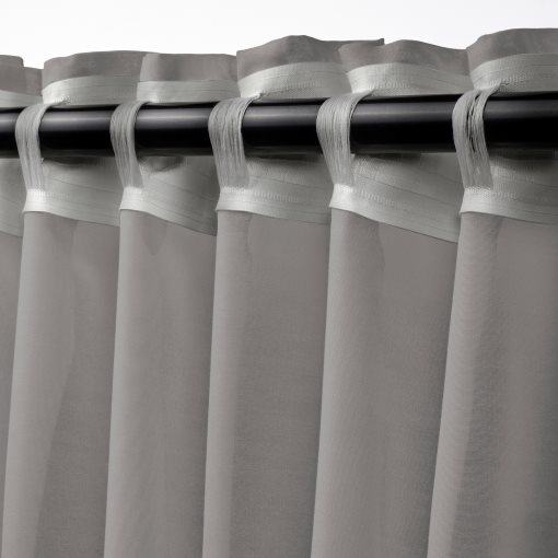 STENFRÖ, sheer curtains with heading tape/1 pair, 145x300 cm, 005.948.88
