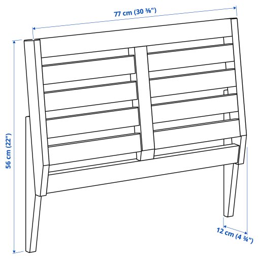 NÄMMARÖ, backrest for modular sofa/outdoor, 77x56 cm, 005.949.30