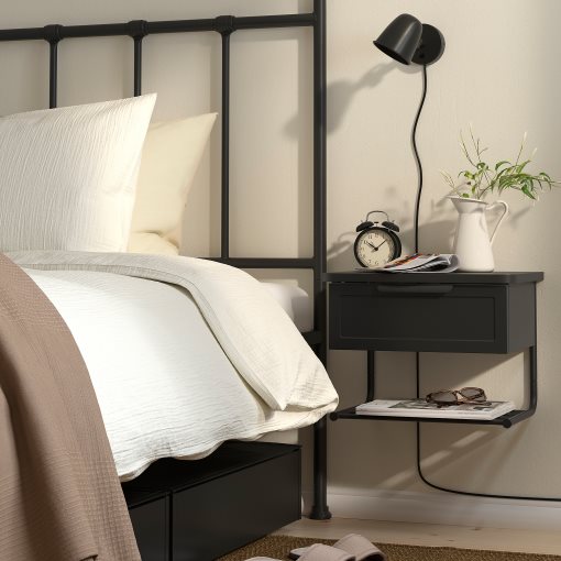 GRÅFJÄLLET, wall-mounted bedside table, 42x29x31 cm, 006.031.14