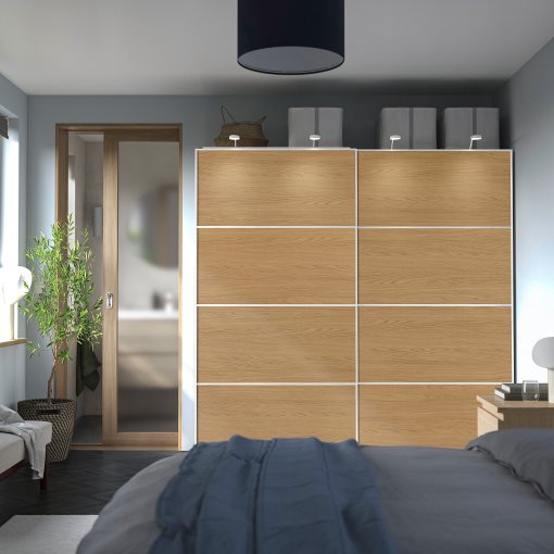 MEHAMN, 4 panels for sliding door frame, 100x201 cm, 006.057.59