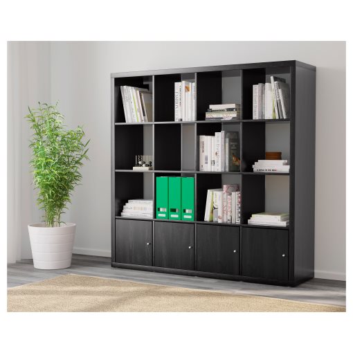 KALLAX, shelving unit with 4 inserts, 090.174.83