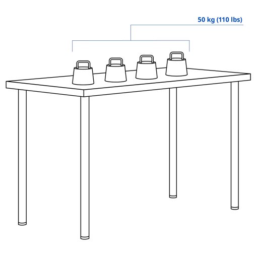 LAGKAPTEN/ADILS, γραφείο, 120x60 cm, 094.170.18