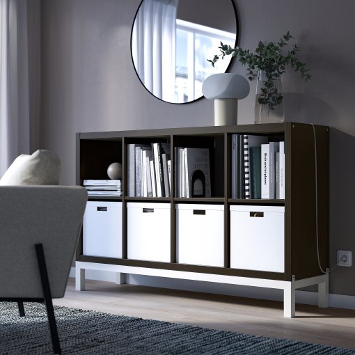 KALLAX, ραφιέρα με βάση, 147x94 cm, 094.426.78