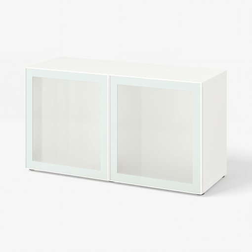 BESTÅ, ραφιέρα με πόρτες, 120x42x64 cm, 094.892.27