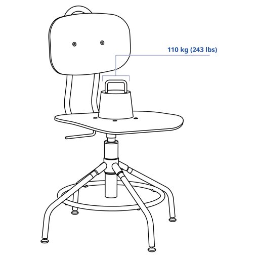KULLABERG, περιστρεφόμενη καρέκλα, 103.203.41