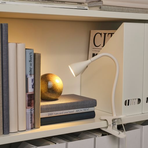 NÄVLINGE, clamp spotlight with built-in LED light source, 104.498.91