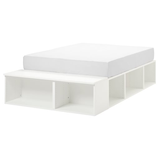 PLATSA, bed with storage, 140x200 cm, 104.530.86