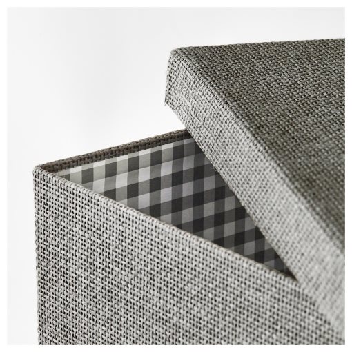 KVARNVIK, storage box with lid, 32x35x32 cm, 104.669.51