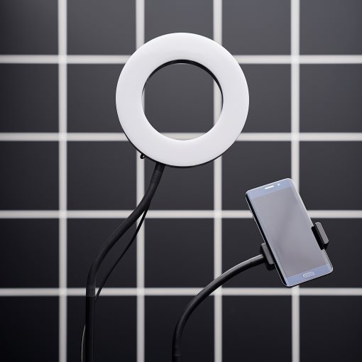 LÅNESPELARE, ring light with phone holder, 105.143.58