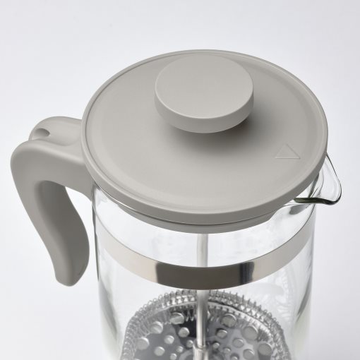 UPPHETTA, coffee/tea maker/glass/stainless steel, 1 l, 105.617.07
