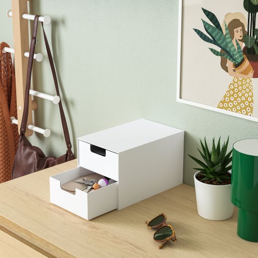 FJÄDERHARV, mini chest with 2 drawers, 16x25 cm, 105.969.00